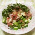 papepo☆'s cooksnap of when they made おくらのさっぱり、みょうがとおおば食べ！.