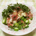 papepo☆'s cooksnap of when they made おくらのさっぱり、みょうがとおおば食べ！.