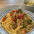 クック51A5KO☆'s cooksnap of when they made トマトとオクラとツナの冷製パスタ.