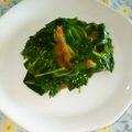 バウンド's cooksnap of when they made モロヘイヤの梅おかか和え.