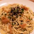 歯ぎしり's cooksnap of when they made 【掲載】しそ梅みょうが冷製パスタ.
