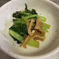 ゆ0518か's cooksnap of when they made レンジで小松菜とアゲの煮物.