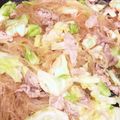 G☆Ponchi's cooksnap of when they made 中華鍋でエビ・キャベツの春雨炒め.