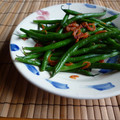 おポチ's cooksnap of when they made ◆いんげんと桜えびのエスニック炒め◆.