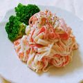 monuvalley's cooksnap of when they made カニカマのからしマヨ和え.