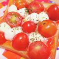 hitomi♪＊'s cooksnap of when they made 旨い(｡･･｡)マルゲリータ風トースト♡.