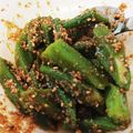 churu's cooksnap of when they made オクラの胡麻和え.