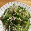 あんこはつぶあん☆'s cooksnap of when they made ゴーヤピーマンみょうがしらす塩昆布和え☆.