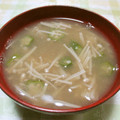 papepo☆'s cooksnap of when they made オクラとえのきのとろとろお味噌汁.