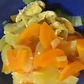 aizu_po's cooksnap of when they made ほっこり✿玉ねぎと人参とお揚げさんの煮物.