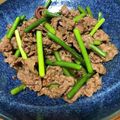 みかん1031's cooksnap of when they made 牛肉とニンニクの芽炒め.