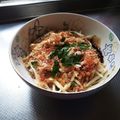 ニョロニョロちい's cooksnap of when they made もやしと卵のレンジ蒸しお好み焼き風.