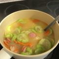 クックMVV0B0☆'s cooksnap of when they made ヘチマの味噌汁.