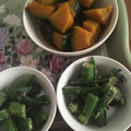 ﾌﾞﾚﾝﾀﾞ's cooksnap of when they made 作り置き♪オクラの胡麻和え♪.