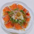 ゆにこーん☆'s cooksnap of when they made めんどくさがり屋の鯛の刺身柚子胡椒ポン酢.