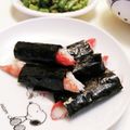 クックE662AA☆'s cooksnap of when they made カニかまぼこの海苔巻き.