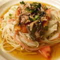mimmim☆'s cooksnap of when they made さばトマ白だしそうめん.