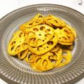 ぐりんぴ〜す♬'s cooksnap of when they made 蓮根チップス☆カレー味＊お弁当にも☆.