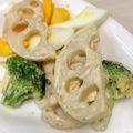 ☆megunyan☆'s cooksnap of when they made れんこん・ベーコン・卵のごまマヨサラダ✿.