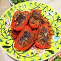 pepesj's cooksnap of when they made 箸が止まらない◉赤ピーマンの肉詰め.