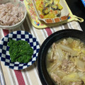 ぐりtoぐら's cooksnap of when they made モロヘイヤと長芋の梅和え.