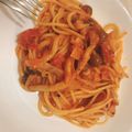 28歳の人's cooksnap of when they made 食べ過ぎ注意！トマトソースパスタ☆.