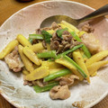 Qママ☆台所に腕力's cooksnap of when they made 青梗菜とヤングコーンのオイマヨ炒め.