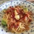 Nana983's cooksnap of when they made 夏バテ予防に！冷製シーフードトマトパスタ.