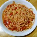 クック0U74SV☆'s cooksnap of when they made 行列のできる☆本格トマトパスタ♪.