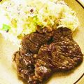 kisr1010's cooksnap of when they made 安いステーキ肉を♡柔らかジューシーに♡.