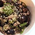 k-e-i's cooksnap of when they made レンジで簡単☆茄子とピーマンの塩そぼろ煮.