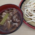 クックTRWGKY☆'s cooksnap of when they made 豚肉とネギと舞茸の冷やしうどん、つけ麺.