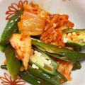 はらぺこ1's cooksnap of when they made オクラのキムチ和え.