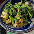 キャビィーママ's cooksnap of when they made 小松菜と油揚げの炒め物.
