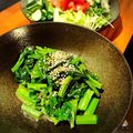 イシポン's cooksnap of when they made ツルムラサキのバターソテー.