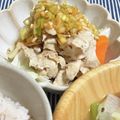 みゅうスケ's cooksnap of when they made 蒸し鶏のネギダレ.