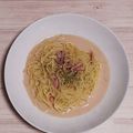 アクセル☆'s cooksnap of when they made イカの塩辛～クリームスパゲッティー～.
