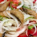 ひなまなここのはは's cooksnap of when they made 寿司酢で☆塩サバの野菜たっぷり南蛮漬け.