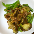初レポまにあ's cooksnap of when they made ナスとししとうの肉味噌炒め.