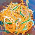 プー♡'s cooksnap of when they made きゅうりとにんじんの簡単和え物.