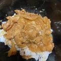 クックM20B8P☆'s cooksnap of when they made 大豆ミートの牛丼♪オリエンタルビーガン.