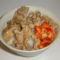 のんこ's cooksnap of when they made 10分で簡単！豚こま肉のレモンねぎ塩豚丼.