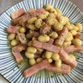クック78R779☆'s cooksnap of when they made レンジで大豆ベーコン煮.