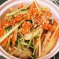 そらいろ猫's cooksnap of when they made 簡単☆人参と水菜で彩り綺麗な煮びだし.