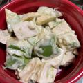 けんよこ's cooksnap of when they made アボカドと木綿豆腐のわさび醤油マヨサラダ.