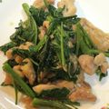 みつまる3232's cooksnap of when they made ☼超簡単♪空芯菜と鶏もも肉の中華炒め.