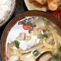 2児ママみきてぃ's cooksnap of when they made トロトロ～♪カニカマ豆腐卵スープ.