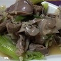 マックマチダ's cooksnap of when they made 砂肝と白ネギとエリンギのガーリック炒め.