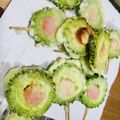 はとちゅっちゅ's cooksnap of when they made 苦くないゴーヤの天ぷら おつまみに。.
