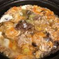 マールマル's cooksnap of when they made 肉豆腐・ネギたっぷり〜〆おじや.